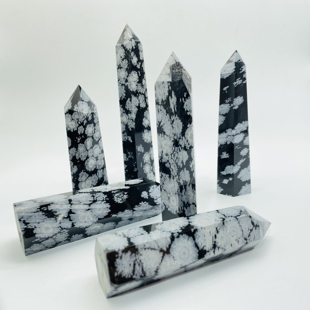 Snowflake Obsidian Tower Point Wholesale -Wholesale Crystals