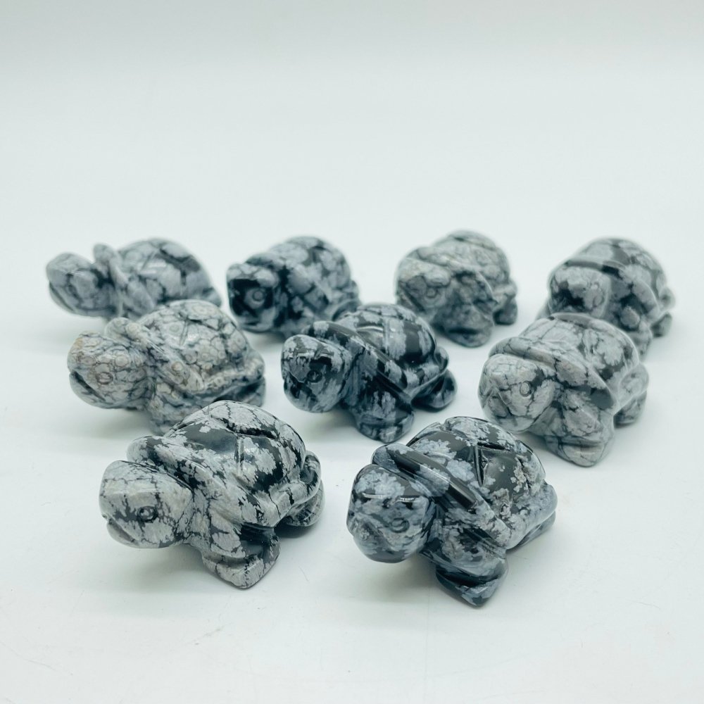 Snowflake Obsidian Turtle Carving Wholesale -Wholesale Crystals