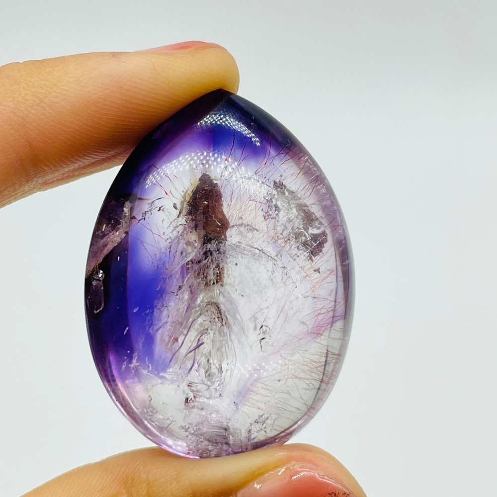 Super7 Amethyst Enhydro Crystal Teardrop Shape DIY Pendant -Wholesale Crystals