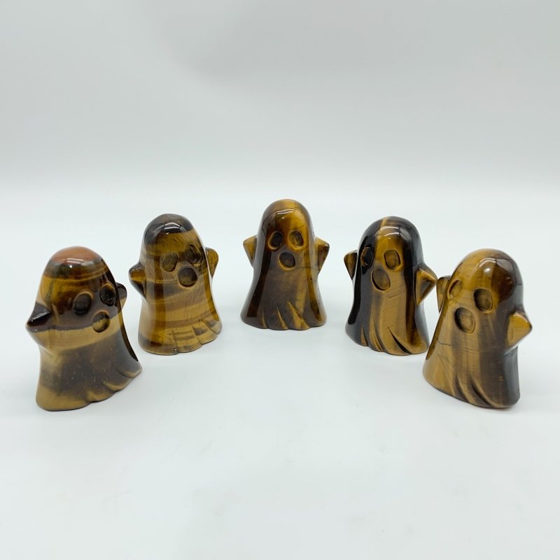 Tiger Eye Ghost Halloween Carving Wholesale -Wholesale Crystals