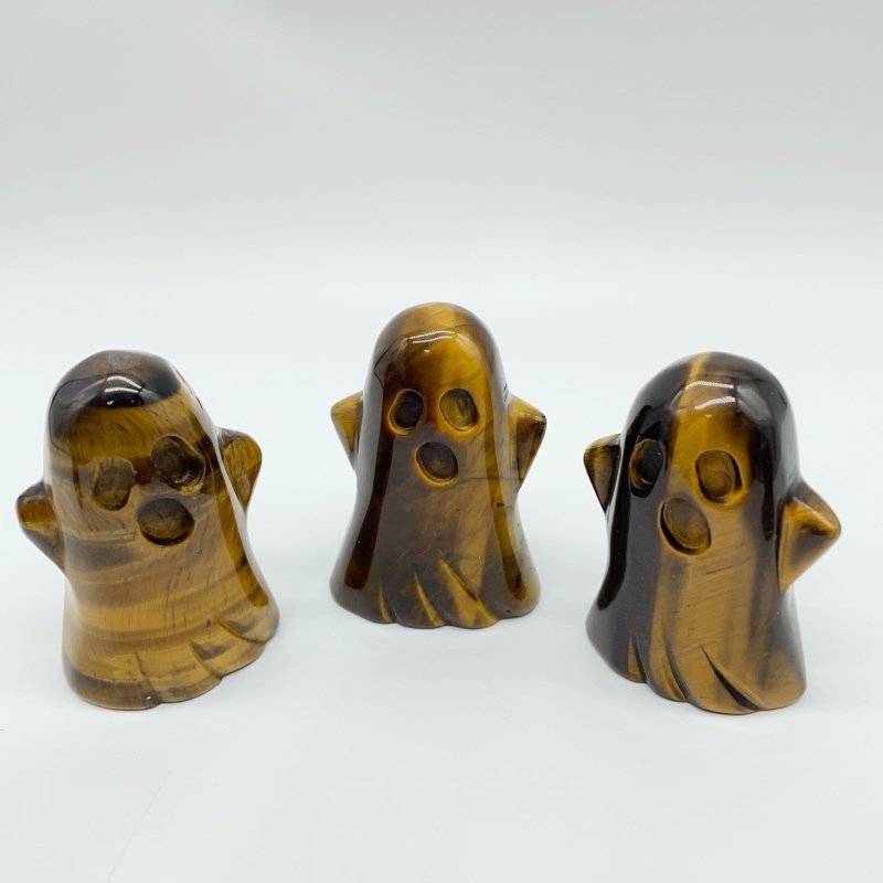 Tiger Eye Ghost Halloween Carving Wholesale -Wholesale Crystals