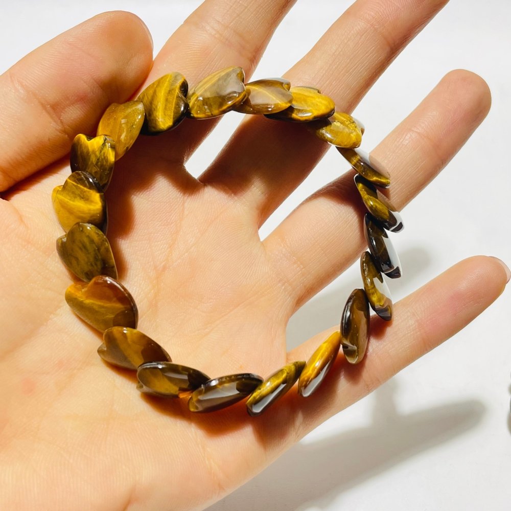 Tiger Eye Heart Bracelet Wholesale -Wholesale Crystals