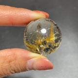 Titanium Flower Rutile Round Shape Pendant -Wholesale Crystals