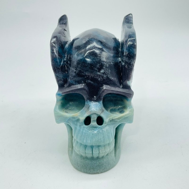 Trolleite Stone Skull With Wing Carving - Wholesale Crystals