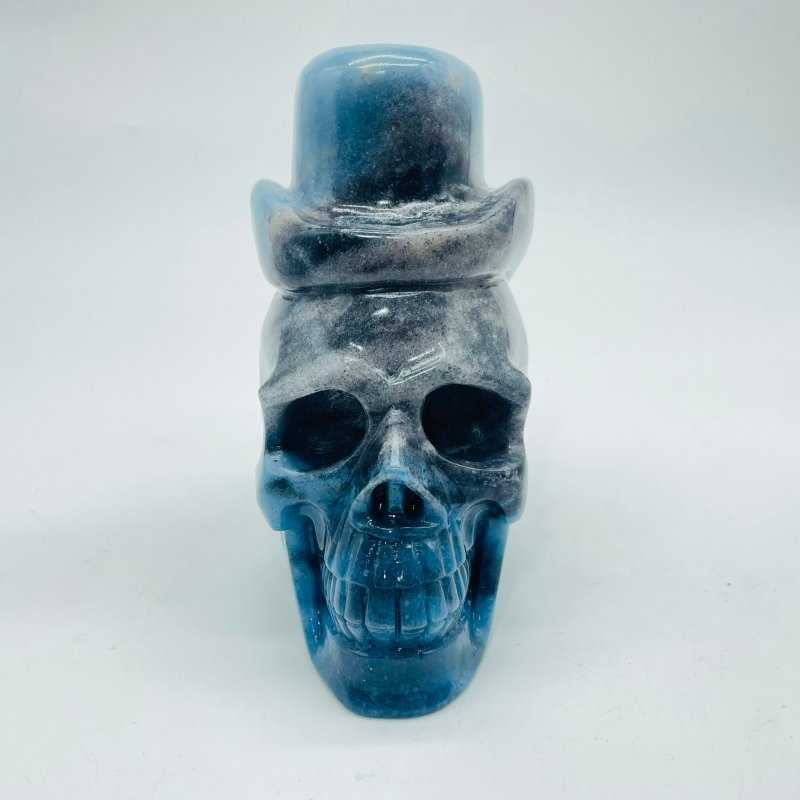 Trolleite Stone Top Hat Skull Carving -Wholesale Crystals