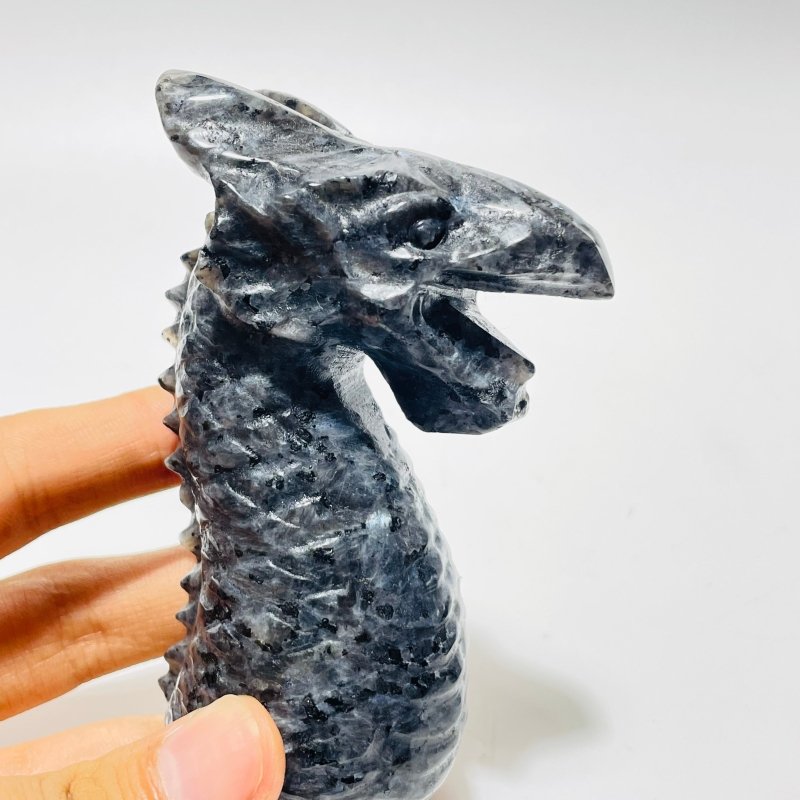 Unique Larvikite Stone Combination Dragon Carving Wholesale -Wholesale Crystals