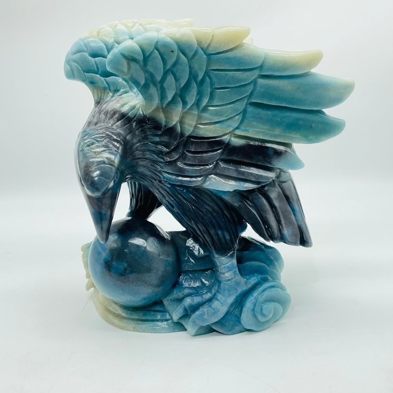 Unique Trolleite Stone Eagle And Egg Large Carving - Wholesale Crystals