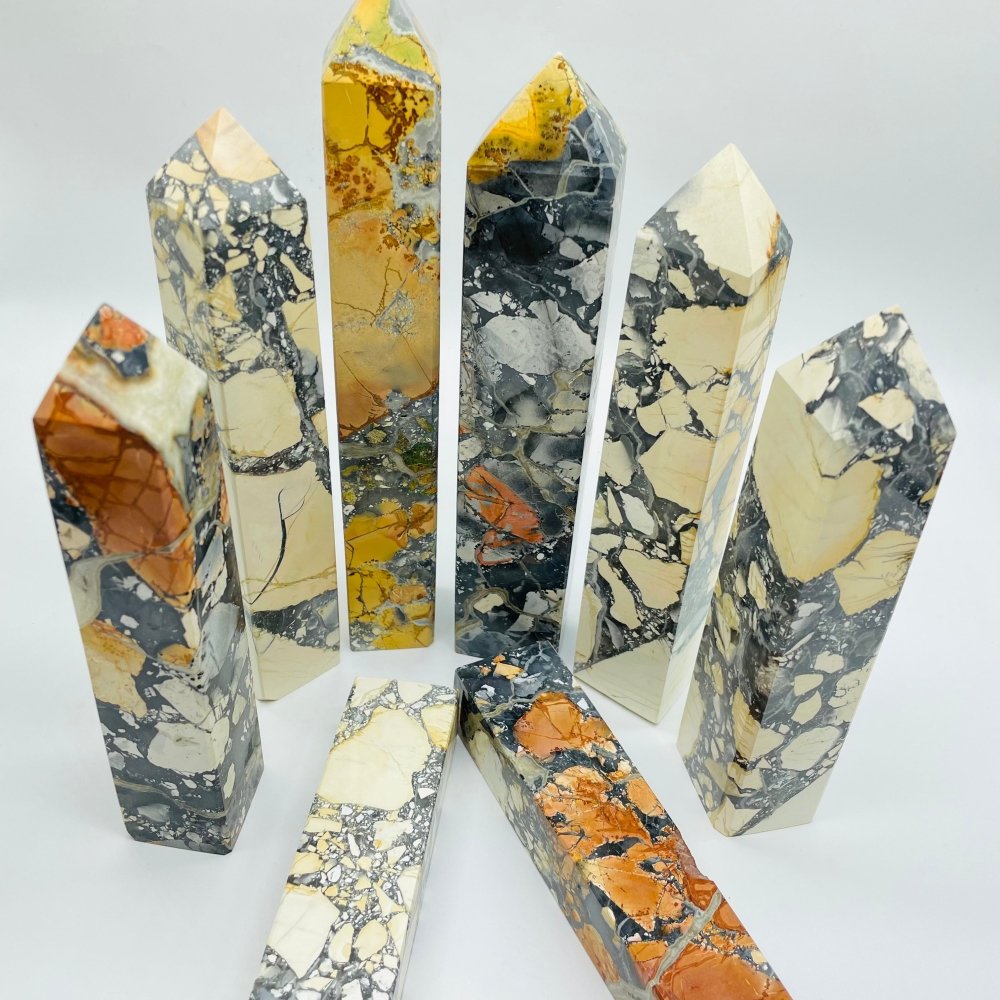 Wasp Stone Four-Sided Tower Points Wholesale -Wholesale Crystals