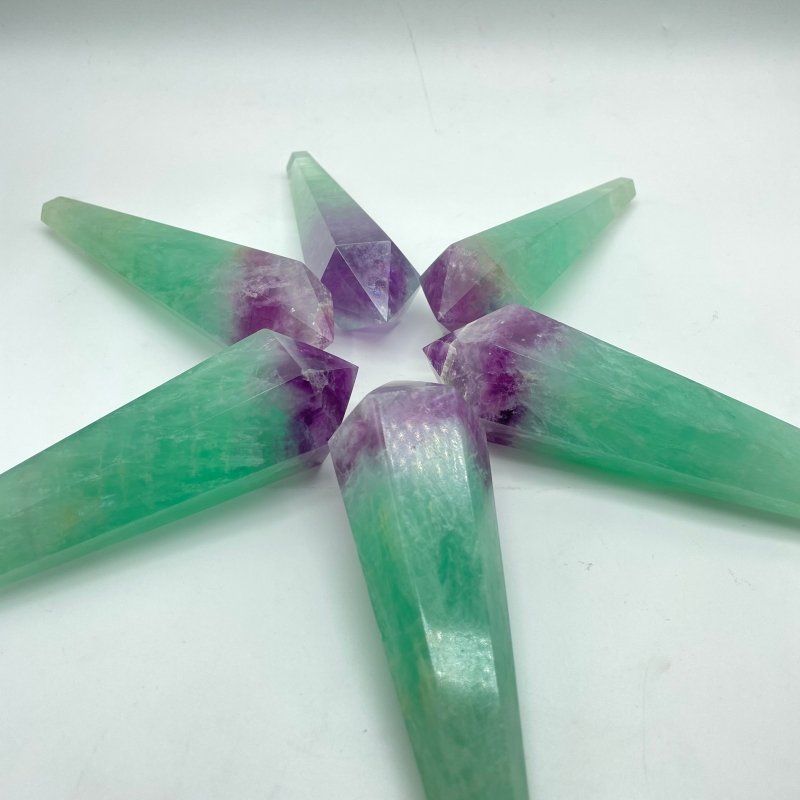 Watermelon Colourful Fluorite Point Magic Scepter Wand Wholesale - Wholesale Crystals