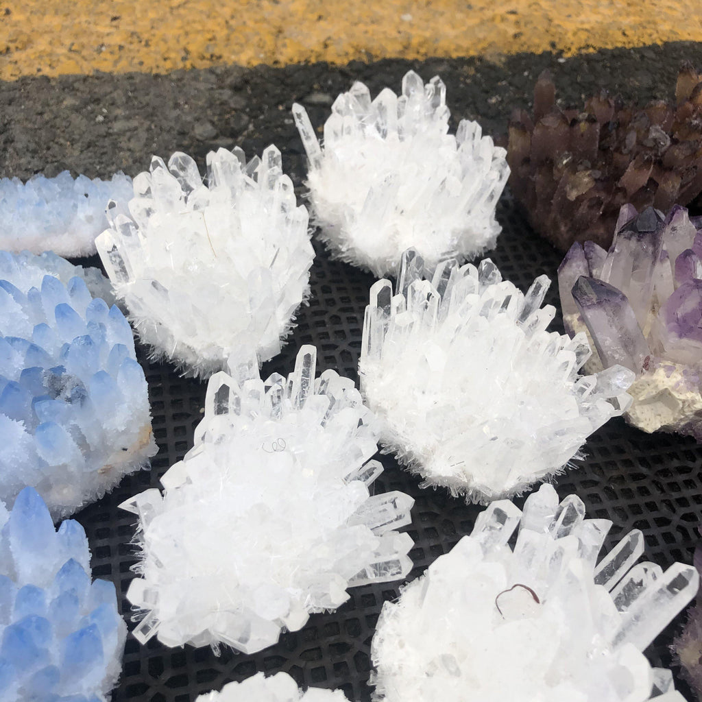White Aura Crystal Cluster -Wholesale Crystals