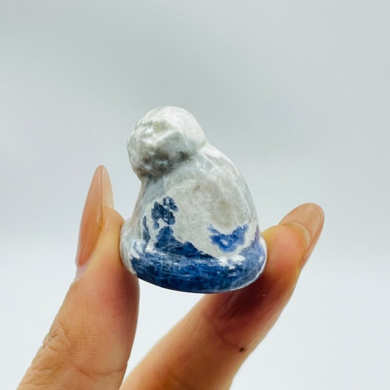 Winter Hat Cap Carving Wholesale Sodalite Howlite -Wholesale Crystals