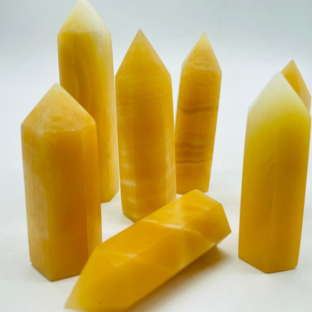 Yellow Calcite Point 2-3.5in(5-8.9cm)Wholesale -Wholesale Crystals