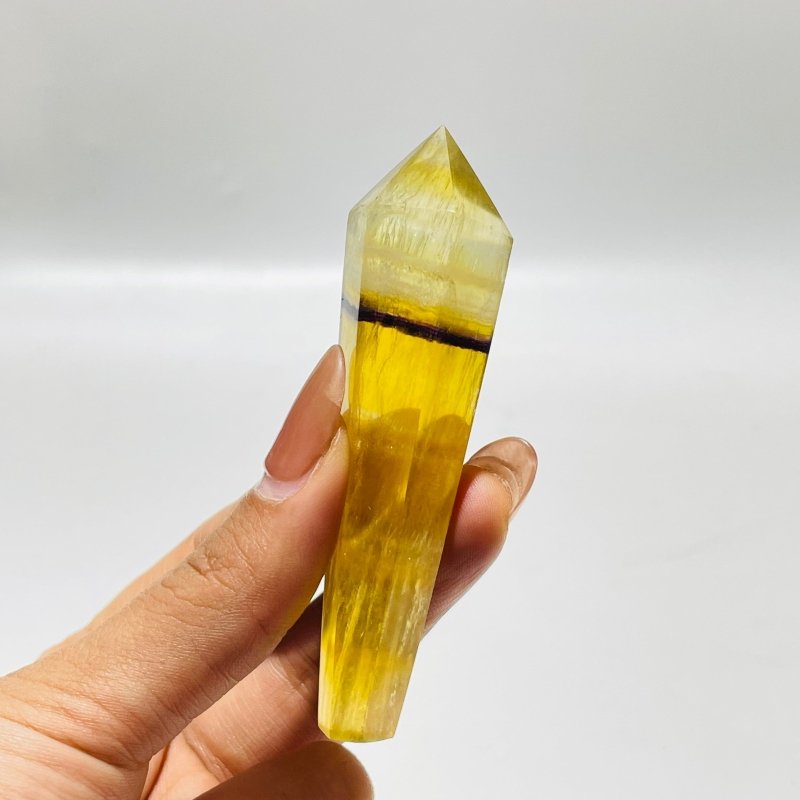 Yellow Fluorite Scepter Point Magic Wand Wholesale - Wholesale Crystals