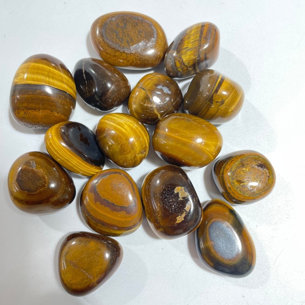 Yellow Tiger Eye Tumbled Wholesale -Wholesale Crystals