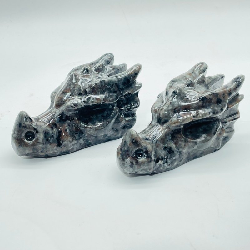 Yooperlite Dragon Head Carving Wholesale (UV Reactive) -Wholesale Crystals