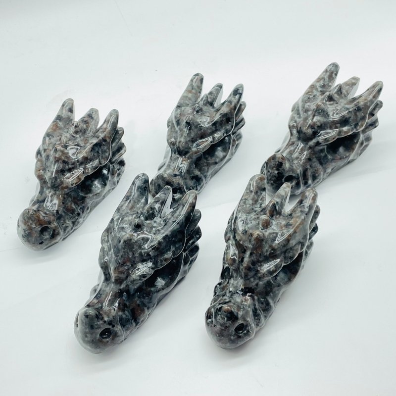 Yooperlite Dragon Head Carving Wholesale (UV Reactive) -Wholesale Crystals