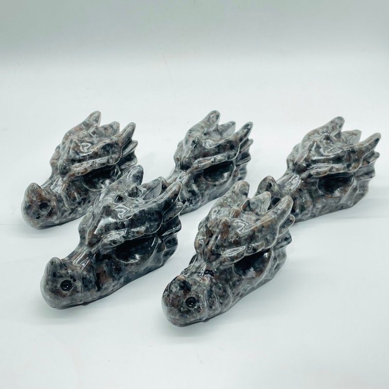 Yooperlite Dragon Head Carving Wholesale (UV Reactive) - Wholesale Crystals